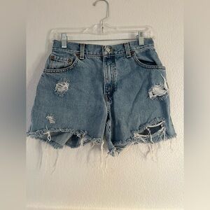 Levi’s classic relaxed 550 denim shorts
